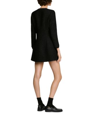 Axelle Tweed Chain Trim Mini Dress - thumbnail 4