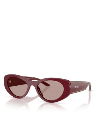 Prada Oval Sunglasses, 53mm