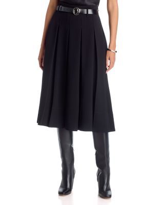 Rylee Belted Pleated Skirt