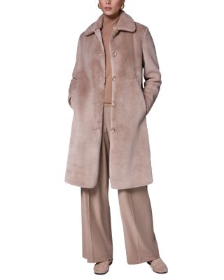 Faux Fur Belted Coat