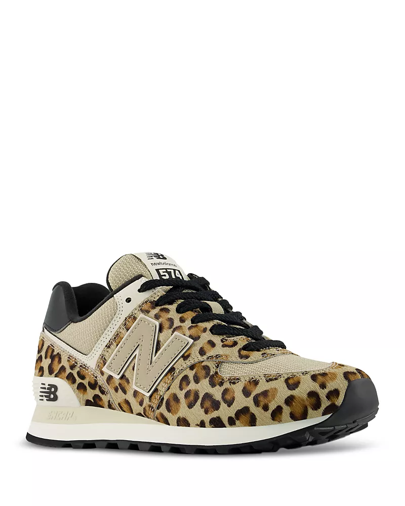 New Balance Women's 574 Leopard Print Sneakers