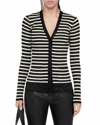 Kay Wool Blend Stripe Cardigan