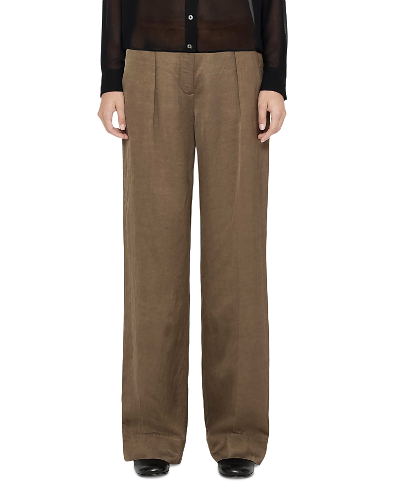 Allsaints Leonie Satin Wide Leg Pants