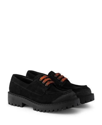  Men's Waxed Suede Lace-Up Shoes