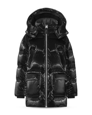 Boys' Kennie Glossy Hooded Down Jacket - Big Kid