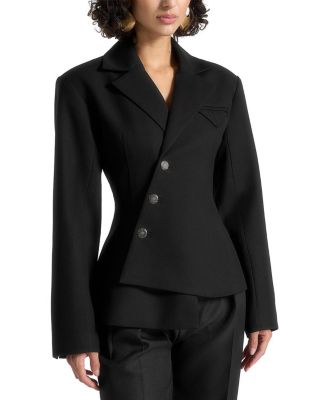 Thalia Asymmetric Tailored Double Breasted Blazer