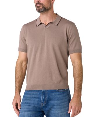 Short Sleeve Johnny Collar Polo Sweater