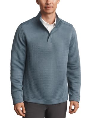 Landmark Waffle Quarter Zip Sweater