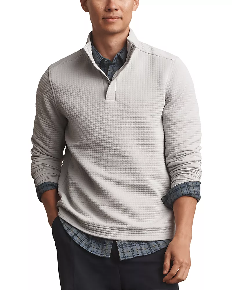 Rhone Landmark Waffle Quarter Zip Sweater