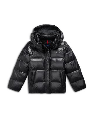 Girls' Glossy Down Hooded Jacket - Big Kid