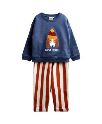 JoJo Maman Bebe Boys' 2-Piece Sweatshirt & Jogger Outfit Set - Baby, Little Kid