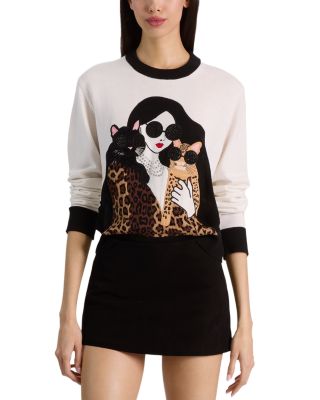 Gleeson Staceface Wool Blend Crewneck Sweater