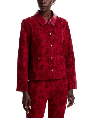 Dalton Cotton Stretch Flocked Jacket