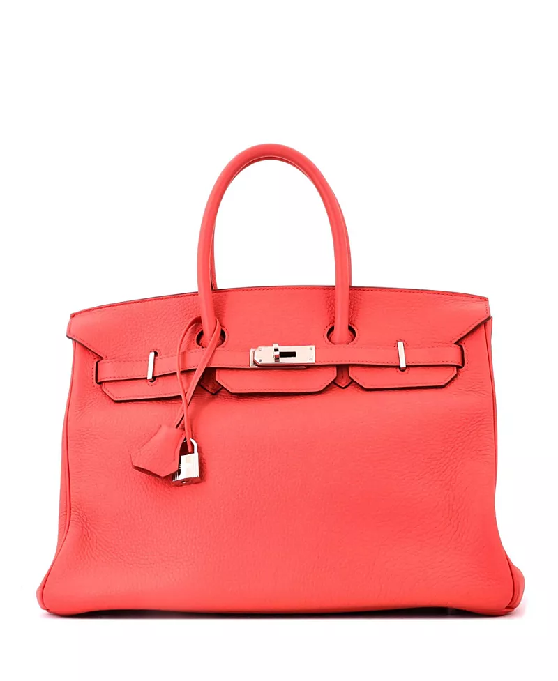 Pre-Owned HERMES Birkin 35 Togo Palladium Satchel