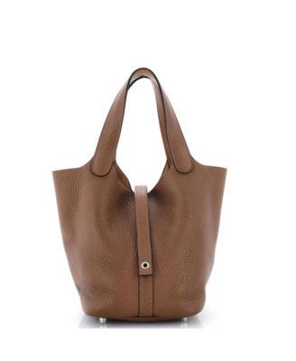 Picotin Lock Eclat Clemence & Swift Leather Top Handle Bag