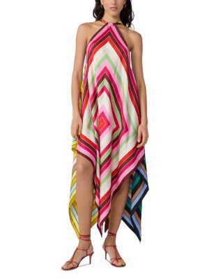 Dorian Silk Scarf Halterneck Dress