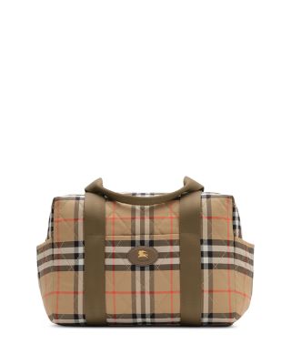 Belfast House Check Quilted Calf Leather Diaper Bag