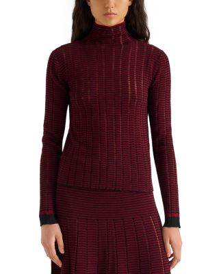 Stina Cotton & Merino Wool Turtleneck Top