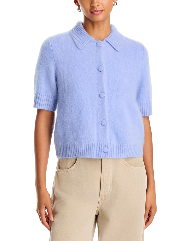 rag & bone Jada Brushed Cashmere Short Sleeve Cardigan