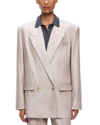 Cayman Metallic Double Breasted Blazer