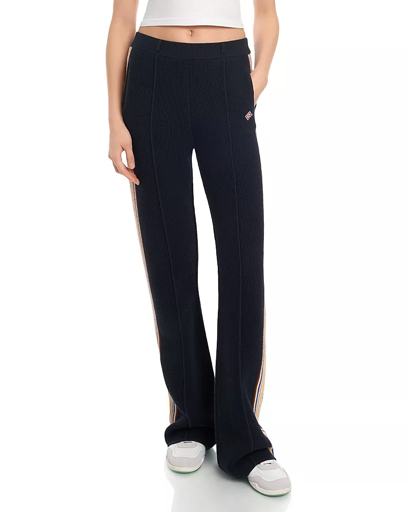 Casablanca Cafe Stripe Knit Track Pants