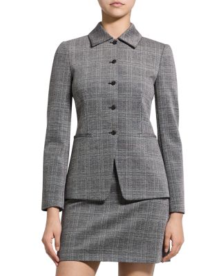 Button Front Cutaway Blazer