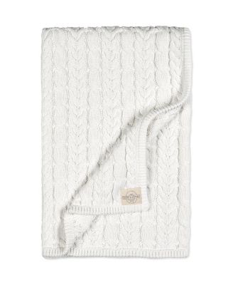Hope & Henry Organic Cable Knit Baby Blanket - Baby