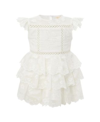  Girls' Alisha Frill Embroidered Mini Dress - Baby