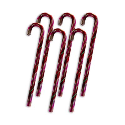 Candy Cane Ornaments, Set of 6
