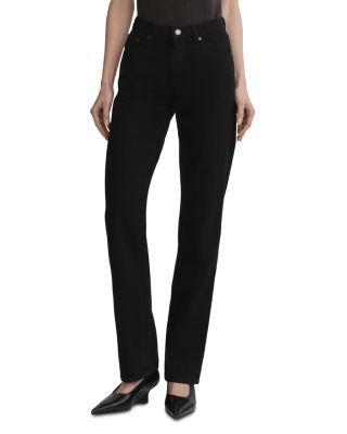 Cate HIGHLUXE™ High Rise Straight Jeans in Black