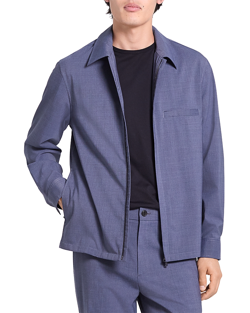 Theory Motion Dusk Blue Pocket Overshirt