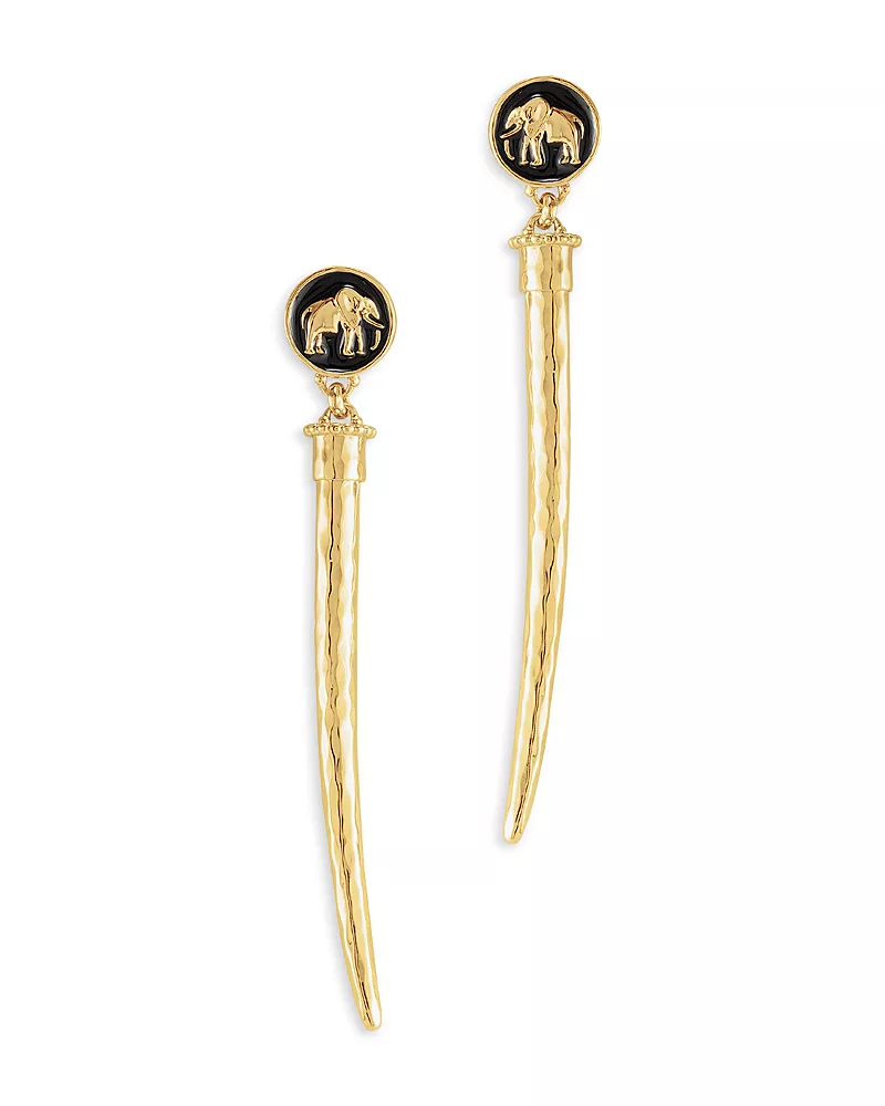 Anabel Aram Safari Tusk Drop Earrings