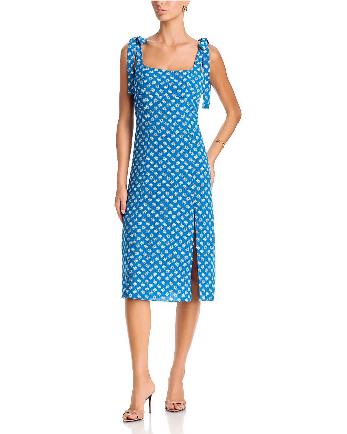 Diane von Furstenberg Rosie Tie Strap Knee Length Dress