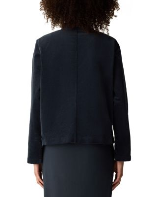 Cotton Stretch Corduroy High Collar Jacket - thumbnail 3