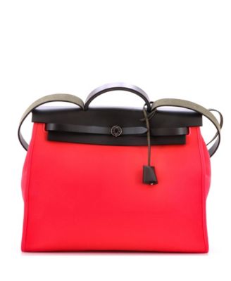 39 Herbag Zip Leather and Toile