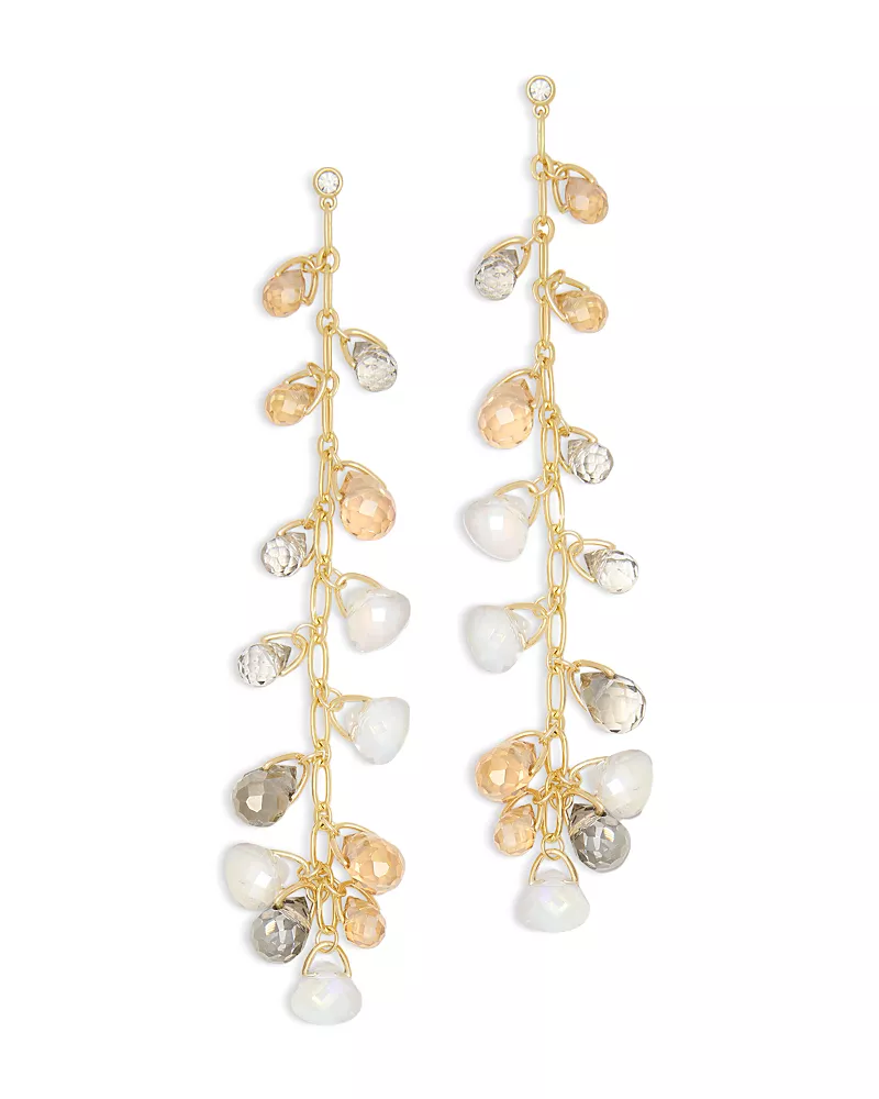 Ramy Brook Brielle Crystal Chain Drop Earrings, 4.7L