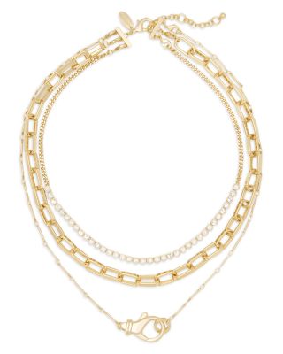 Lena Multi Strand Necklace, 18.5-20.5"