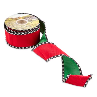 Confetti Red and Green 2.5" Ribbon