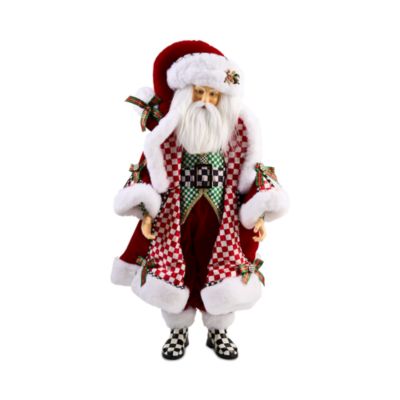 Check It Out Fabric Santa Claus Decor