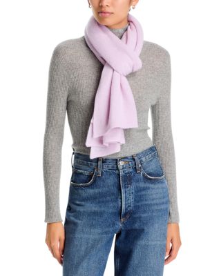 100% Cashmere Oversized Knit Scarf - Exclusive