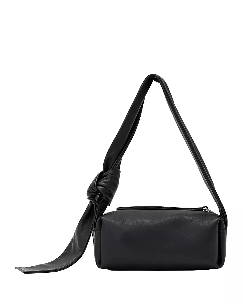 Allsaints Effie Knot Leather Shoulder Bag