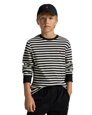 Boys' Striped Waffle Knit Cotton Tee - Little Kid, Big Kid