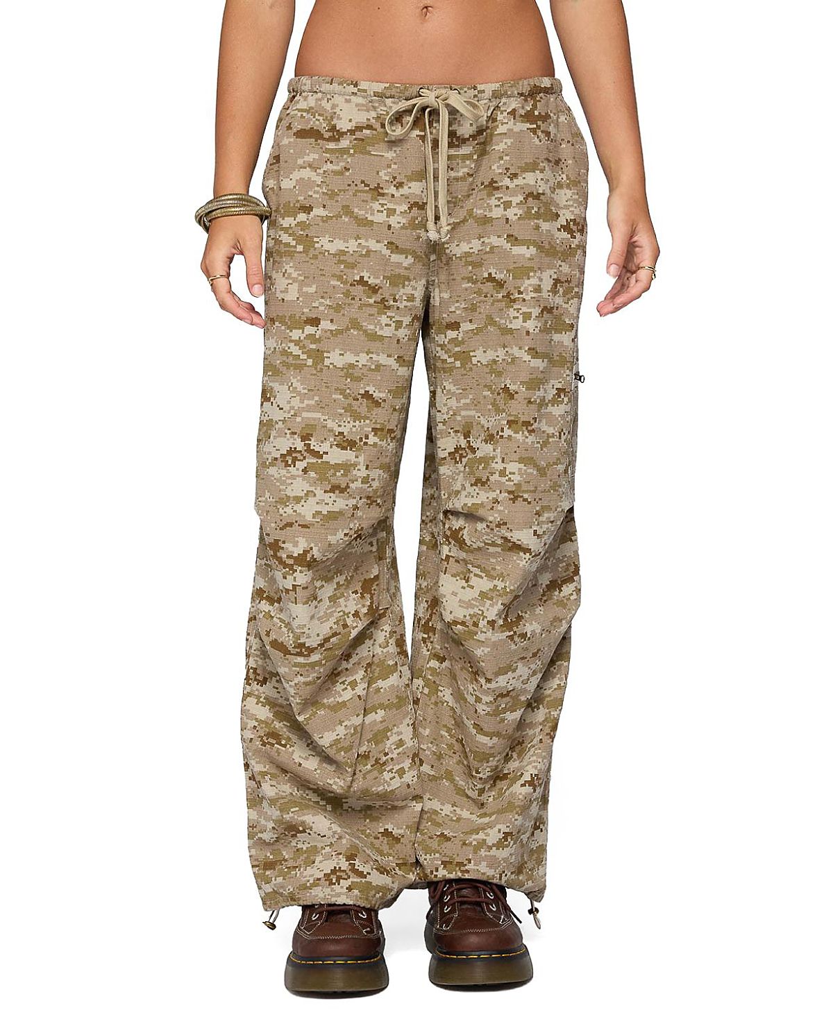 Edikted Demey Camo Baggy Pants