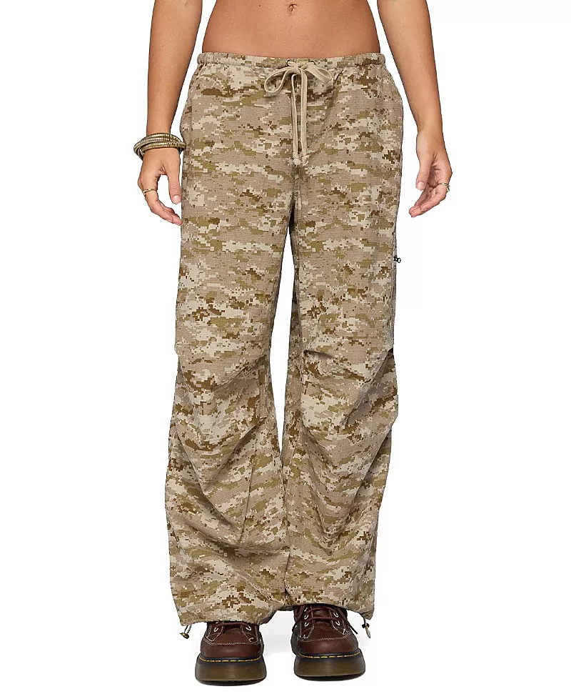 Edikted Demey Camo Baggy Pants