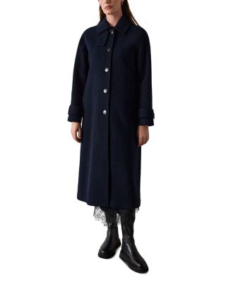 Long Wool Blend Car Coat