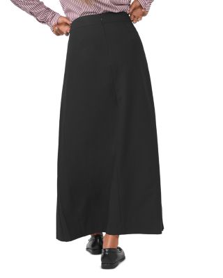 Pleated Front Maxi Skirt