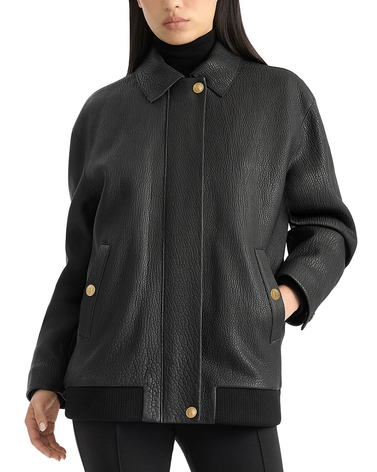 Mackage Rosemary Pebble Leather Jacket