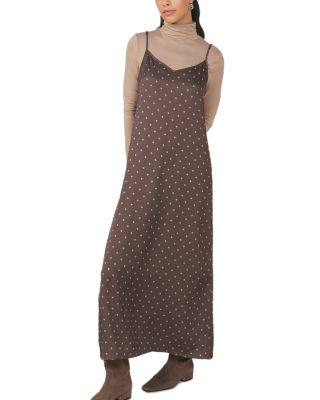 Satin A Line Maxi Slip Dress