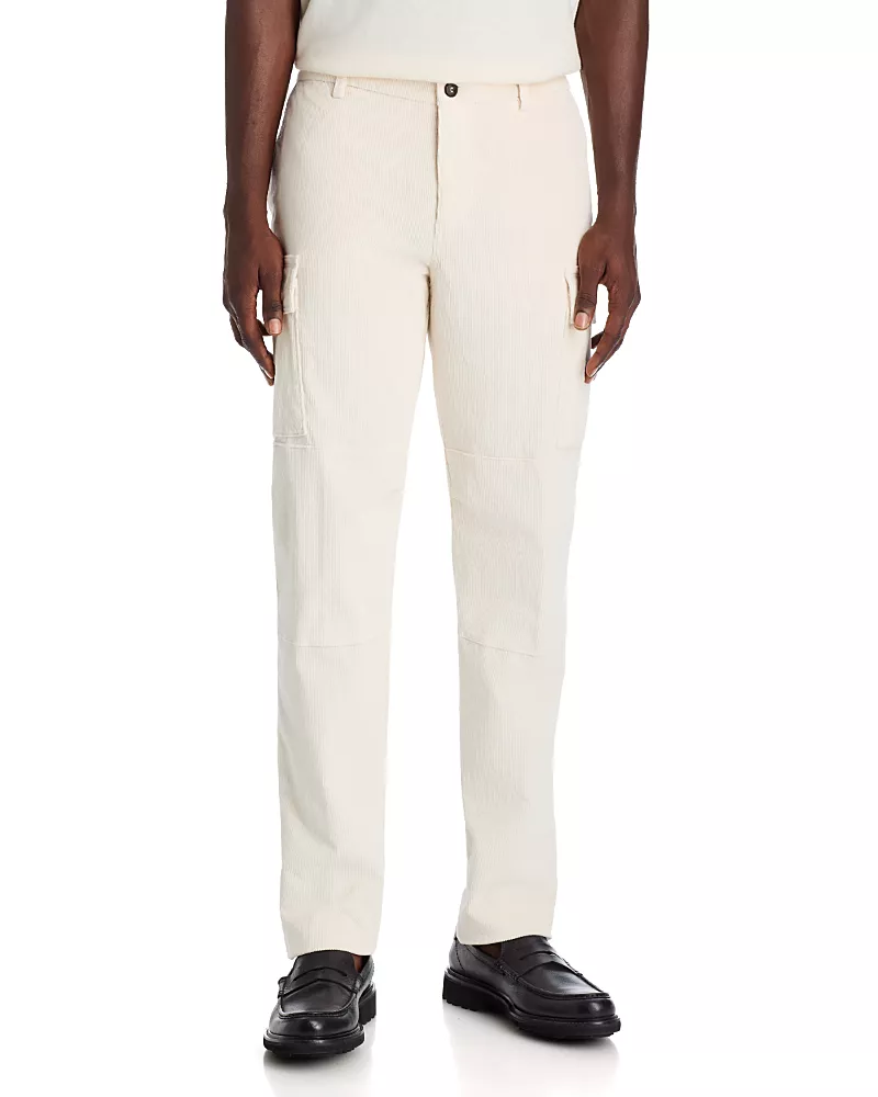 Eleventy Cotton Modal Stretch Corduroy Cargo Pants