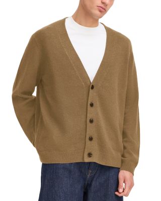 Ermine Wool Blend Button Cardigan Sweater